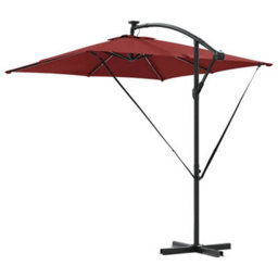 Berkfield Cantilever Banana Parasol Terracotta 249 X 249 X 250 Cm - thumbnail 7