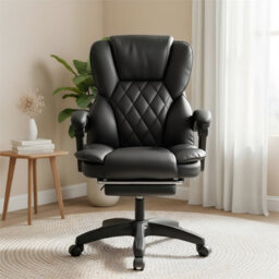 Black Office Desk Chair High Back Adjustable Height Ergonomic Swivel Computer Chair - thumbnail 6