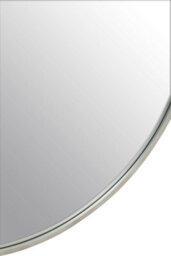 Orsina Large Antique Silver Round Wall Mirror, Decorative Mirror With Metallic Frame, 100Cm Round Statement Mirror - thumbnail 3