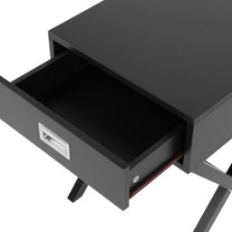 Beliani 1 Drawer Bedside Table Monroe Black - thumbnail 9