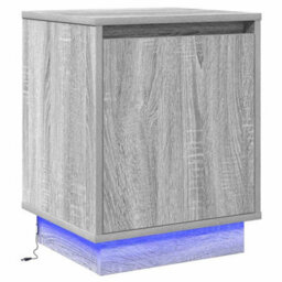 Berkfield Bedside Cabinets With Led Lights 2 Pcs Grey Sonoma 39X34,5X50 Cm - thumbnail 7