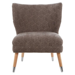 Orsina Elegant Grey Chenille Wingback Chair, Modern Grey Highback Chair, Stylish Mid-Century Armchair For Hallways - thumbnail 6