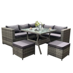 Billyoh Milan 6 Seater Rattan Corner Sofa Set - thumbnail 2