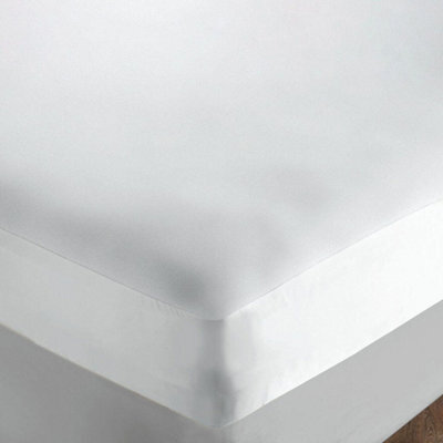 Waterproof Knitted Jersey Pu Mattress Protector - Anti-Allergenic Soft Polyester Bed Cover Topper - Size King, 150 X 200Cm