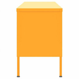 Berkfield Tv Cabinet Mustard Yellow 105X35X50 Cm Steel - thumbnail 4