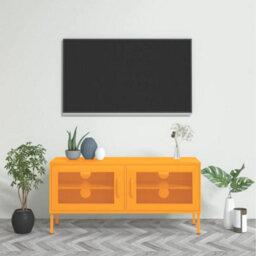 Berkfield Tv Cabinet Mustard Yellow 105X35X50 Cm Steel
