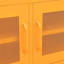 Berkfield Tv Cabinet Mustard Yellow 105X35X50 Cm Steel - thumbnail 8