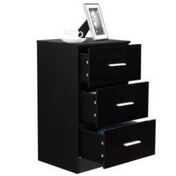 Gainoom 3-Drawer Chest Storage Cabinet Dresser Freestanding Night Stand Organizer - thumbnail 1