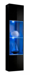Arte Fly C5 Black Gloss Entertainment Unit 310Cm - Statement Hanging Led Media Wall For Tvs Up To 65 Inch - thumbnail 2