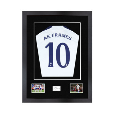 "AK Frames 77.5X58.5Cm Matte Black Shirt Frame With Black Mount -49X42.5Cm Shirt Window -5X.3.5"" Photos - 7.5X4.5Cm Name Plate" - image 1