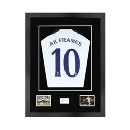"AK Frames 77.5X58.5Cm Matte Black Shirt Frame With Black Mount -49X42.5Cm Shirt Window -5X.3.5"" Photos - 7.5X4.5Cm Name Plate" - thumbnail 1