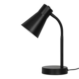 GoodHome Hetange Retro Matt Black Table Lamp - thumbnail 3
