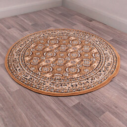 Traditional Poly Esta Gold Rug By Rug Style-120Cm (Circle) - thumbnail 8
