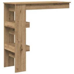 Berkfield Wall Bar Table Artisan Oak 102X45X103.5 Cm Engineered Wood - thumbnail 6