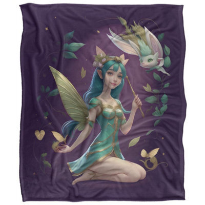 Jq Licensing James Piazza Silky Fairy Supersoft Blanket Multicoloured (One Size) - image 1