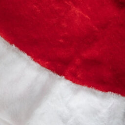 Samuel Alexander 1.2M Red And White Soft Fabric Traditional Christmas Tree Skirt - thumbnail 5