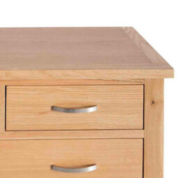 London Oak 2 Over 3 Chest Of Drawers Fully Assembled - By Roseland Furniture - thumbnail 7