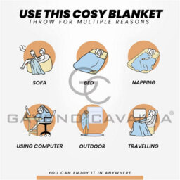 Gc Gaveno Cavailia Fluffy Pop Extra Large Throw 200X240Cm Peach Soft & Cosy King Size Blanket Waffle Throw - thumbnail 2