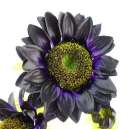 Leaf Artificial 100Cm Purple Artificial Sunflower Arrangement Glass Vase - thumbnail 2