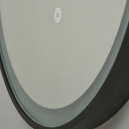 Litecraft Aves Black Led Oval Cct Bathroom Mirror With Touch Demist - thumbnail 6