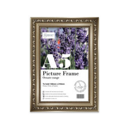 A5 Gunmetal  Ornate Picture Frame (21 X 14.7Cm) Poster, Photo, Artwork, Gallery Wall Or Print - thumbnail 1