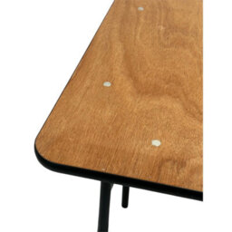 Varnished Square Wooden Tables, Folds Flat, Exhibition Tables, Table For 2, 2Ft6 - thumbnail 4