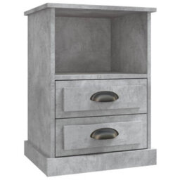 Berkfield Bedside Cabinet Concrete Grey 43X36X60 Cm - thumbnail 2