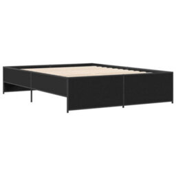 Berkfield Bed Frame Without Mattress Black 150X200 Cm King Size - thumbnail 6