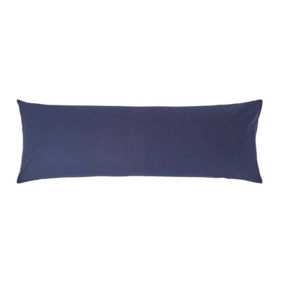 Homescapes Navy Blue Egyptian Cotton Housewife Body Pillowcase 200 Tc - image 1