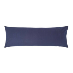 Homescapes Navy Blue Egyptian Cotton Housewife Body Pillowcase 200 Tc - thumbnail 1