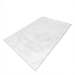 Faux Rabbit Fur Soft Silky White Premium Rug - 80Cm X 150Cm - thumbnail 5