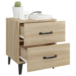 Berkfield Bedside Cabinets 2 Pcs Sonoma Oak 40X35X47.5 Cm - thumbnail 3