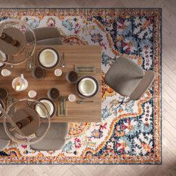 Loomed Fun Multicolour Central Floral Medallion Area Rug 160X230Cm - thumbnail 3