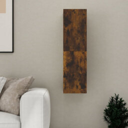 Berkfield Classic Wall-Mounted Tv Cabinet Smoked Oak 30.5X30X110 Cm - thumbnail 5