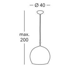 Luminosa Lighting Luminosa Luna Glass Dome Pendant Ceiling Light Chrome - thumbnail 2