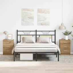 Berkfield Classic Bedside Cabinets 2 Pcs Artisan Oak 38X35X55 Cm Engineered Wood - thumbnail 3