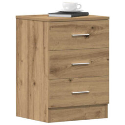 Berkfield Classic Bedside Cabinets 2 Pcs Artisan Oak 38X35X55 Cm Engineered Wood - thumbnail 2