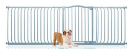 Bettacare Curved Top Dog Gate, 225Cm - 234Cm, Matt Grey, Pressure Fit Pet Gate For Dog And Puppy, Pet And Dog Barrier - thumbnail 1