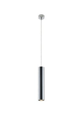 Luminosa Lighting Luminosa Fluke Slim Round Ceiling Pendant, Glass, Chrome, Gu10