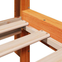 Berkfield Bed Frame Without Mattress Wax Brown 150X200 Cm King Size Solid Wood Pine - thumbnail 7