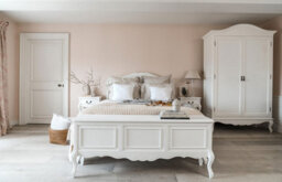 Statement Furniture Juliette Double Wardrobe. French Style 2 Door Wardrobe - White - thumbnail 3