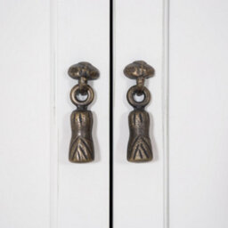 Statement Furniture Juliette Double Wardrobe. French Style 2 Door Wardrobe - White - thumbnail 5
