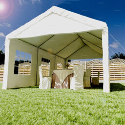 Easy Push Fit Assembly Marquee Party Tent With Showerproof Gazebo Canopy And Removeable Side Screens, 3.0X6.0M - thumbnail 2