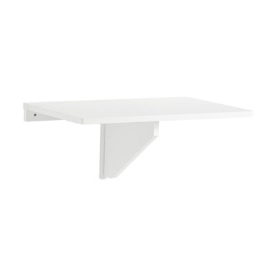 Sobuy Fwt03-W, Folding Wall-Mounted Drop-Leaf Table, Children Table Desk, Dining Table,white,w60Xd40Xh26 - image 1