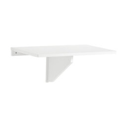 Sobuy Fwt03-W, Folding Wall-Mounted Drop-Leaf Table, Children Table Desk, Dining Table,white,w60Xd40Xh26 - thumbnail 1