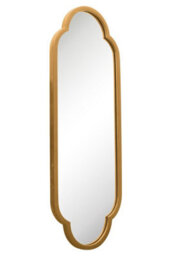 Mirroroutlet The Duplici Gold Metal Framed Double Arched Oval Wall Mirror 102Cm X 35.5Cm - thumbnail 3