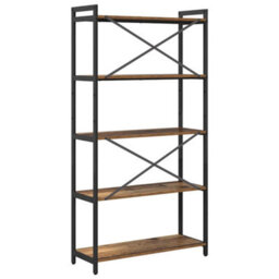 Berkfield Modern Bookcase Old Wood 80 X 30 X 153 Cm Engineered Wood - thumbnail 7