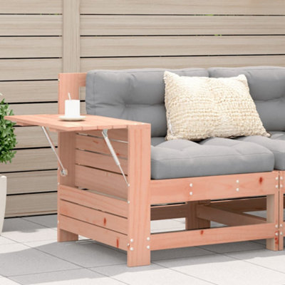 Walplus Outdoor Indoor Garden Armrest Sofa With Cushiona For Patio Balcony Poolside Furniture Solid Wood Douglas - image 1
