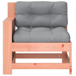 Walplus Outdoor Indoor Garden Armrest Sofa With Cushiona For Patio Balcony Poolside Furniture Solid Wood Douglas - thumbnail 3
