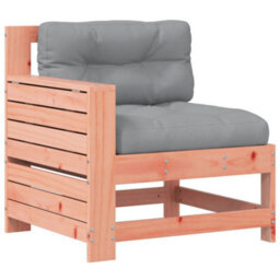 Walplus Outdoor Indoor Garden Armrest Sofa With Cushiona For Patio Balcony Poolside Furniture Solid Wood Douglas - thumbnail 2